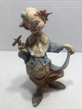 Clown Smoking Cigar Resin Figurine  7 Inches Length - $14.85