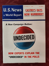 U S NEWS World Report Magazine October 31 1960 Presidential Election Und... - £11.32 GBP