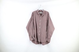 Vintage 90s J Crew Mens XL Baggy Fit Flannel Collared Button Down Shirt Plaid - £47.38 GBP