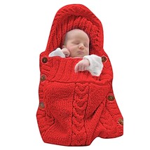 Newborn Baby Wrap Swaddle Blanket Knit Sleeping Bag Sleep Sack Stroller ... - $35.99