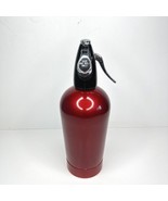 Red Seltzer Bottle Mid-Century BOC Made In England SCI/Z/P - £21.91 GBP