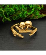 Bronze Adjustable Branch and Mushroom Ring - $551.74 MXN