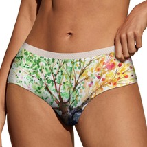 Colorful Tree Panties for Women Lace Briefs Soft Ladies Hipster Underwear - $13.99