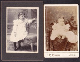 Ruth E. Goodale (2) Cabinet Photos of Beautiful Child Milford, New Hampshire - $34.50