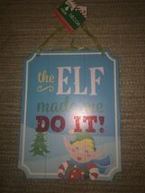Christmas Whimsical Signs - 11" x 8.5" - Elf or Deer - Christmas Holiday... - $11.76