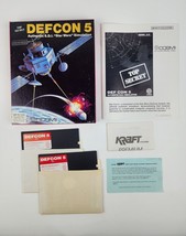 Defcon 5 Cosmi Big Box PC game IBM Tandy 5.25&quot; Disks complete Star Wars Sim - £31.64 GBP