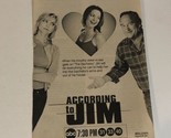 According To Jim Print Ad Advertisement Jim Belushi Courtney Thorne Smit... - £5.41 GBP