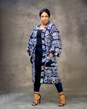 DEMI Tie Dye Robe/ Spring Summer Fashion/ Winter Fashion/ African Fashion - £59.95 GBP