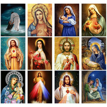 5D DIY Diamond Painting Religion Madonna Jesus Art Embroidery Cross Stit... - $9.45