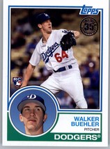 2018 Topps 1983 Topps Baseball Rookies 83-2 Walker Buehler Rookie Los Angeles Do - £39.33 GBP