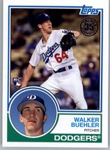 2018 Topps 1983 Topps Baseball Rookies 83-2 Walker Buehler Rookie Los Angeles Do - £38.10 GBP