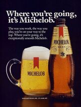 Michelob Light Beer Advertising Metal  Sign 8x12in Vintage Mancave Man C... - $452.17 MXN