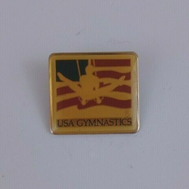 Vintage USA Gymnastics 1&quot; Lapel Hat Pin - $5.34