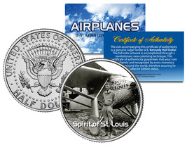 Spirit Of St. Louis * Airplane Series * Jfk Kennedy Half Dollar Us Coin - £6.74 GBP