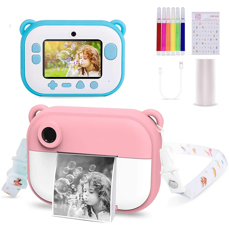 Toy Camera 2.4 inch IPS Screen 1080 HP Instant Thermal Printer Camera Wifi LED - £78.72 GBP+