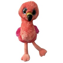 Ty Beanie Boo&#39;s Collection Pink Flamingo Gilda Glitter Eyes Silk Soft 14... - £9.90 GBP