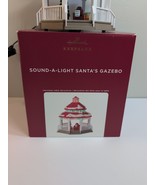 Signed 2020 Hallmark SOUND-A-LIGHT SANTA&#39;S GAZEBO By Emma Leturgez-Smith - $940.83 MXN