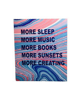 More Sleep/Music/Books/Sunset 2-Pocket Paper Folder 12x10” Top Flight - $6.81