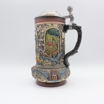 ALWE Wedding Bride and Groom Pewter Lid Figurine Beer Stein - £67.22 GBP