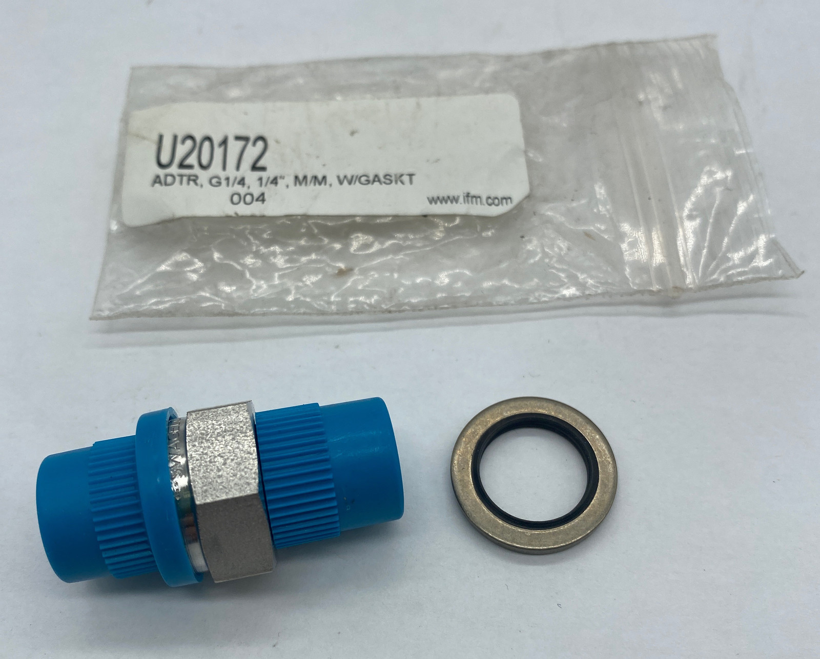 NEW IFM U20172 Adapter 1/4&quot; NPT With Gasket  - $14.15