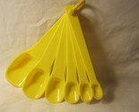 vintage Tupperware #2236: Measuring Spoon Set - Yellow - $10.00