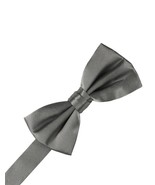 Silver Noble Silk Bow Tie - $50.00