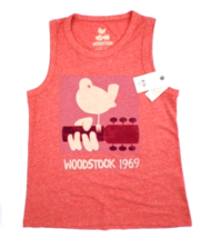 NEW Lucky Brand Ladies Size XS Woodstock Graphic Print Tank Top Guitar NWT - £20.93 GBP