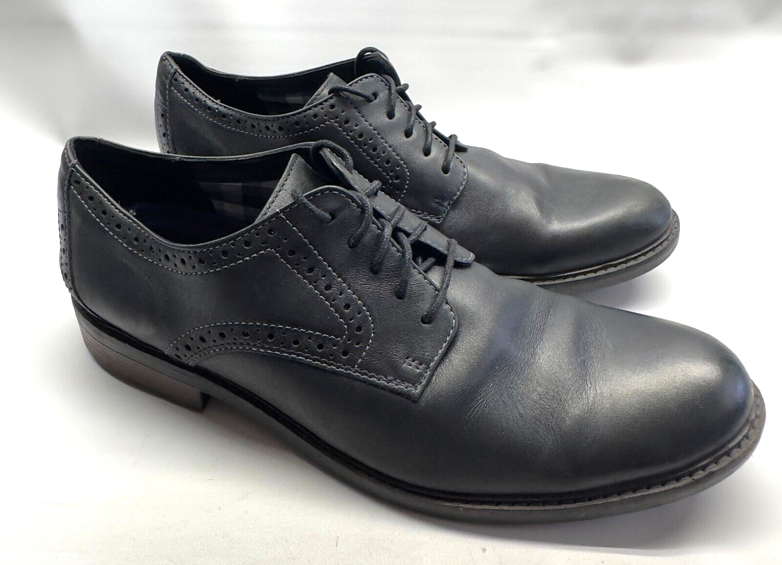 Bostonian Commonwealth Men Size 11 M Black Oxford Leather Lace Up Comfor... - $24.65