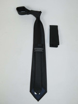 Men's Woven Tie Hankie Set J.Valintin Private Collection R77 Black Shadow Dots image 2