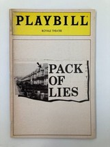 1985 Playbill Royale Theatre Pack of Lies Rosemary Harris, George N. Martin - £11.18 GBP