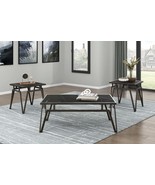 Modern Contemporary Black 3pc Sintered Stone Table Set - €492,52 EUR