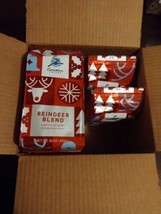 6 Bags Caribou Coffee Reindeer Blend Cherry &amp; Decadent Ground Dark Roast... - $69.78