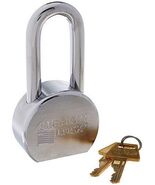 MASTERLOCK A701KA27244 Lock Round, Solid Steel, Chrome Plated, 2-1/2&quot; - $73.66 CAD