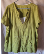 Women's Unbranded Shirt Size Unknown Green Pullover Short Sleeve Summer - $14.99