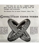 1916 Goodyear Cord Ties Bicycle Tire #2 Advertisement Akron Ohio DWMYC3 - €8,58 EUR