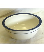 Soup Cereal Bowl Cobalt Blue Rim Band Martha Stewart - $16.82