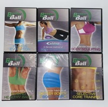 6 Bender Ball Workout DVD lot Pilates Body Sculpting Back Booty Core Training - £15.12 GBP