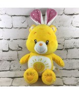Care Bears Funshine Bear Easter Plush In Bunny Ears Stuffed Animal Toy 2015 - £15.77 GBP