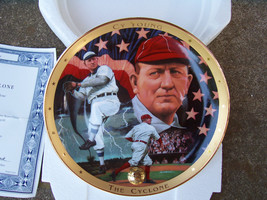 MIB - Franklin Mint Heirloom Plate - Royal Doulton -Cy Young- COA &amp; Mailer - $24.74