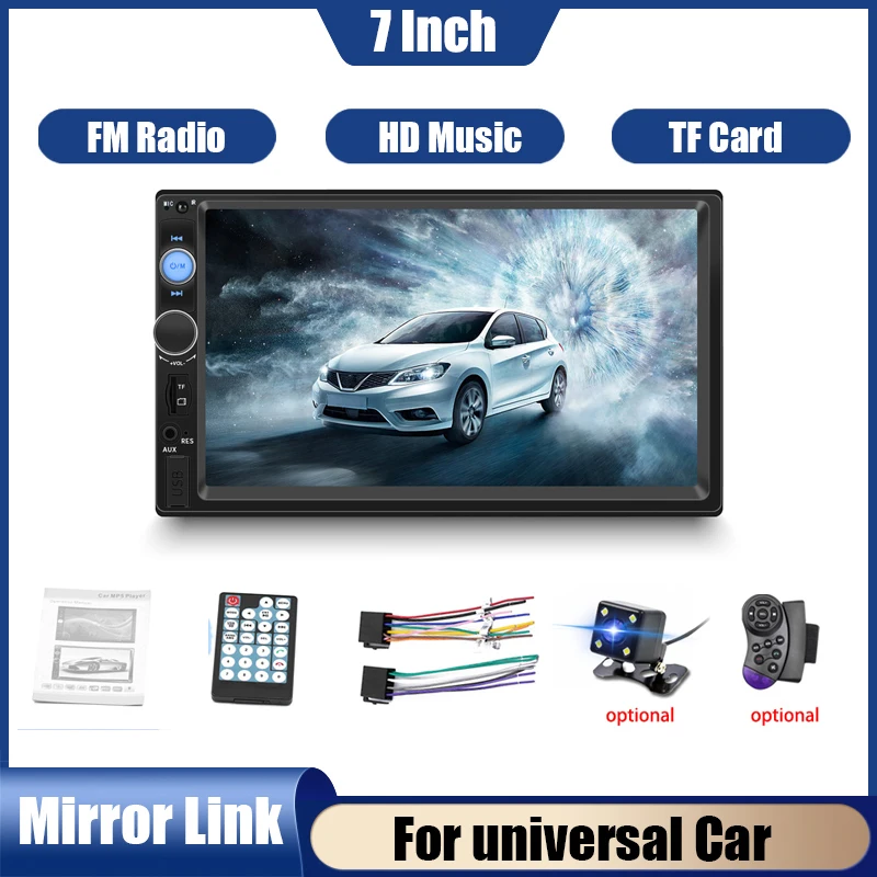 Tomostrong Universal 7&#39;&#39; HD Autoradio Car Radio Stereo Car MP5 MP3 Multimedia - £41.31 GBP+