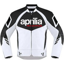 Aprilia Motorbike Riding Jacket-Motorcycle Leather Racing Jacket - £116.14 GBP