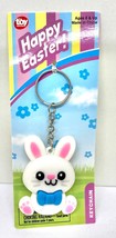 The Toy Network Happy Easter White Rabbit Figure Keychain - £10.22 GBP