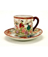 Demitasse Porcelain Tea Cup &amp; Saucer, Geisha Art, Made in Japan, Vintage... - €21,20 EUR