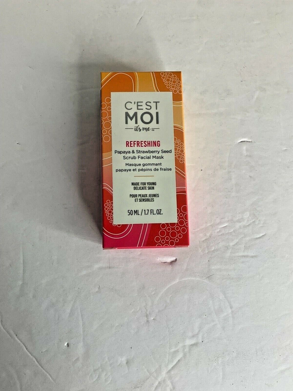 New c&#39;est moi It&#39;s Me Refreshing Papaya &amp; Strawberry Seed Scrub Facial M... - $4.95