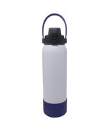 New Aquatix White 21 oz Insulated FlipTop Sport Bottle w/ Silicon Boot (... - $27.39