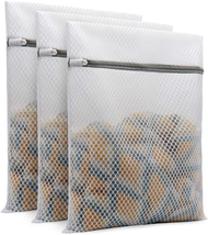 3Pcs Durable Honeycomb Mesh Laundry Bags for Delicates 12 X 16 Inches (3... - $10.45