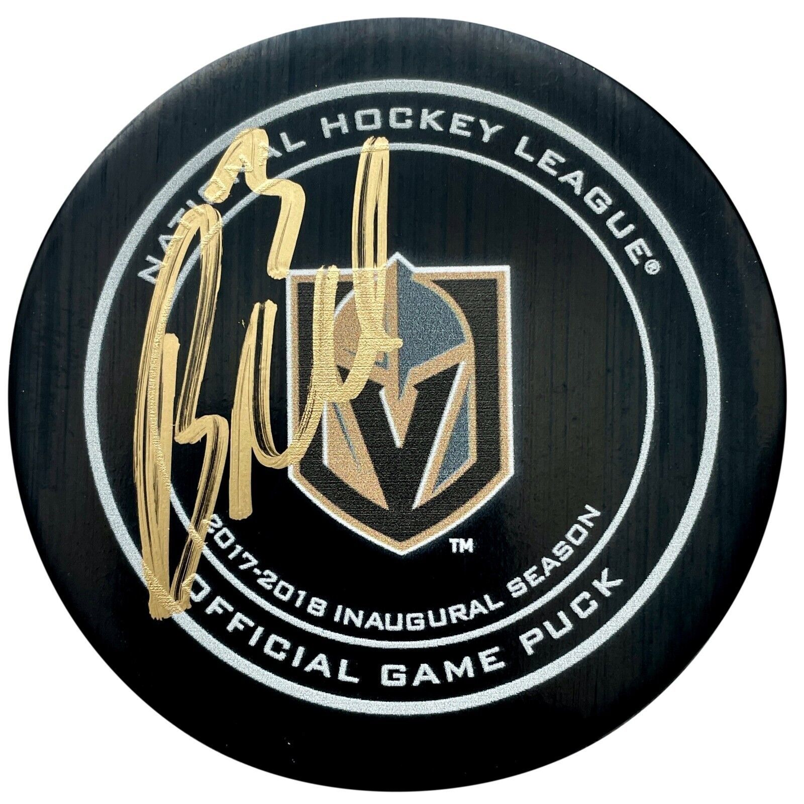 Primary image for Brayden McNabb Autographed Vegas Golden Knights 2017-18 Game Puck Signed Misfits