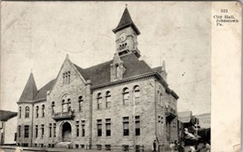 Johnstown Pennsylvania City Hall 1908 To Lilly PA Postcard V7 - $12.95