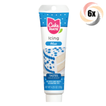 6x Tubes Cake Mate Decorating Icing | Blue | 4.25oz | Tastes Delicious - £27.35 GBP