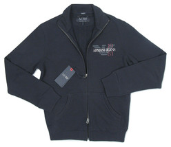 NEW Armani Jeans Logo Zip Front Sweatshirt!   *Black, Navy or Gray*   *S... - £54.66 GBP